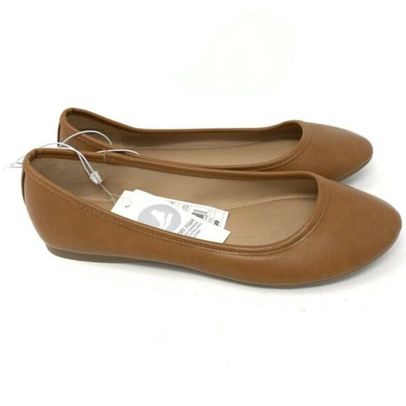 Universal Thread Everly Ballet Flats Brown Women's Size 6W - Picture 3 of 6